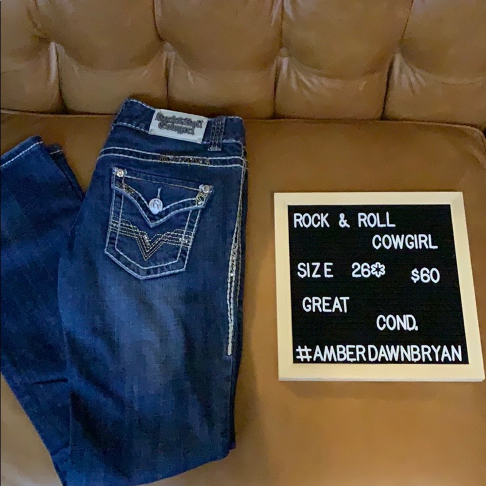 Rock and Roll Cowgirl Bootcut Jeans! Size 26!